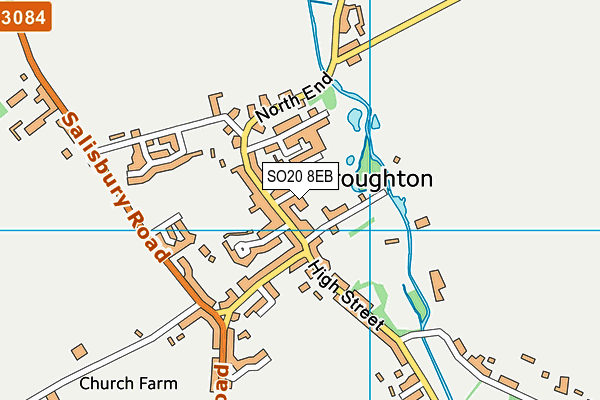 SO20 8EB map - OS VectorMap District (Ordnance Survey)