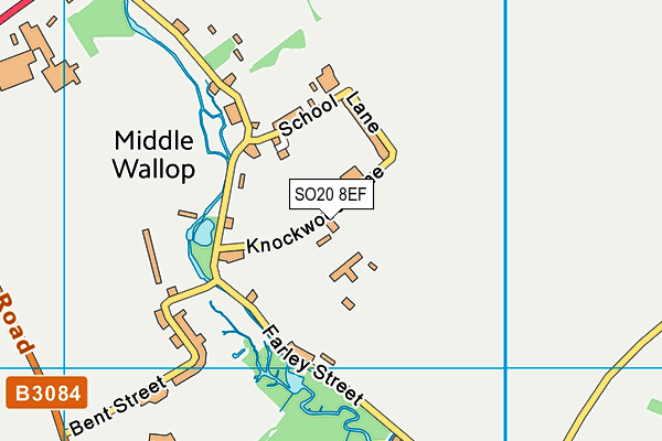 SO20 8EF map - OS VectorMap District (Ordnance Survey)