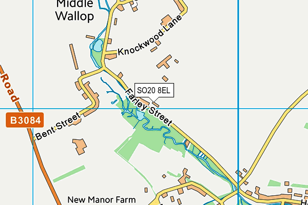 SO20 8EL map - OS VectorMap District (Ordnance Survey)
