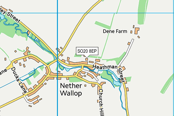 SO20 8EP map - OS VectorMap District (Ordnance Survey)