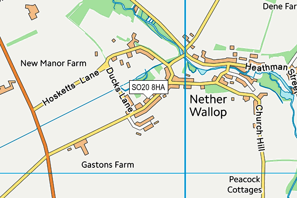 SO20 8HA map - OS VectorMap District (Ordnance Survey)