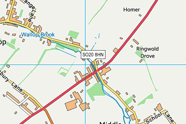 SO20 8HN map - OS VectorMap District (Ordnance Survey)