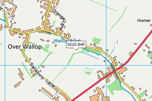 SO20 8HR map - OS VectorMap District (Ordnance Survey)