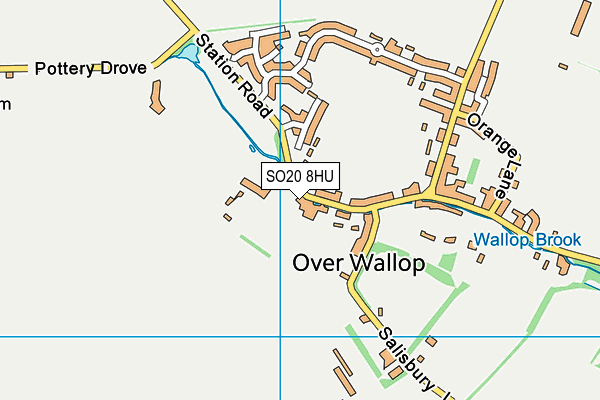 SO20 8HU map - OS VectorMap District (Ordnance Survey)