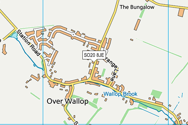 SO20 8JE map - OS VectorMap District (Ordnance Survey)