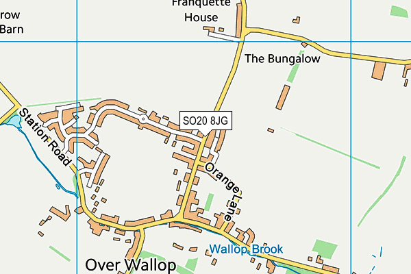 SO20 8JG map - OS VectorMap District (Ordnance Survey)