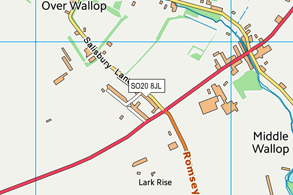 SO20 8JL map - OS VectorMap District (Ordnance Survey)