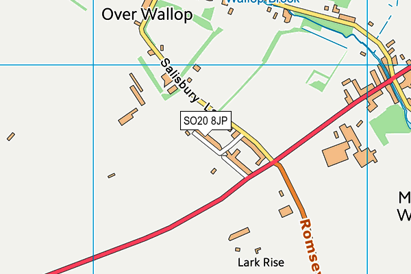 SO20 8JP map - OS VectorMap District (Ordnance Survey)