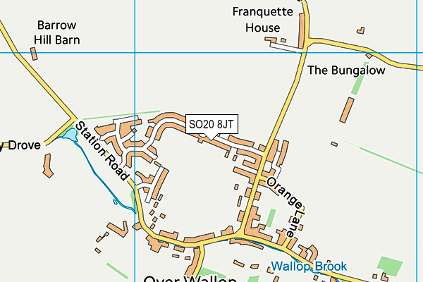 SO20 8JT map - OS VectorMap District (Ordnance Survey)