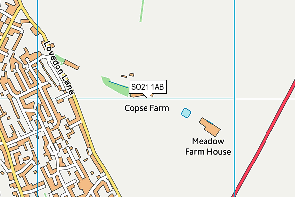 SO21 1AB map - OS VectorMap District (Ordnance Survey)