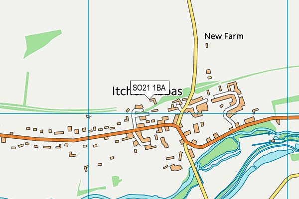 SO21 1BA map - OS VectorMap District (Ordnance Survey)