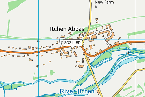 SO21 1BD map - OS VectorMap District (Ordnance Survey)