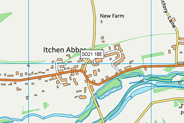 Itchen Abbas Primary School map (SO21 1BE) - OS VectorMap District (Ordnance Survey)