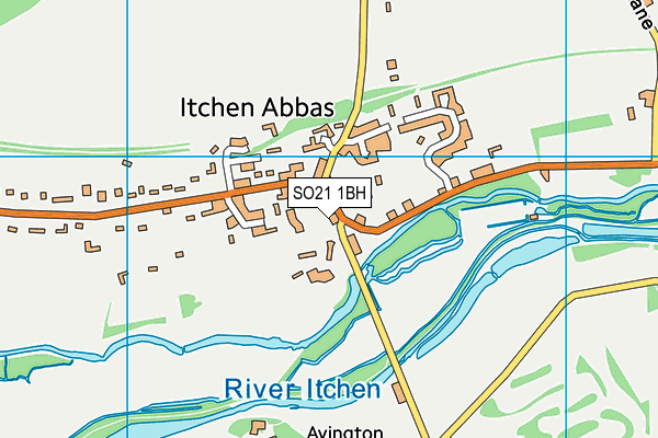SO21 1BH map - OS VectorMap District (Ordnance Survey)