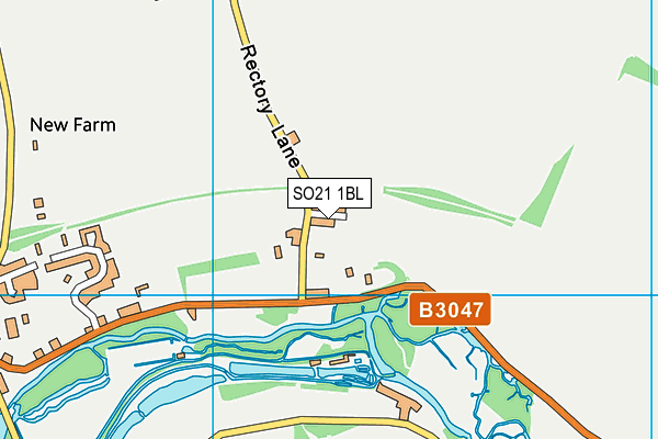 SO21 1BL map - OS VectorMap District (Ordnance Survey)