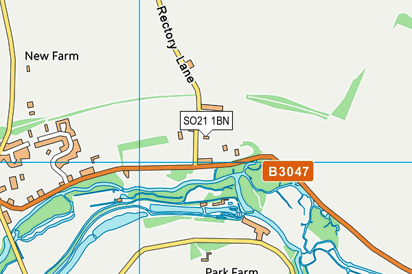 SO21 1BN map - OS VectorMap District (Ordnance Survey)