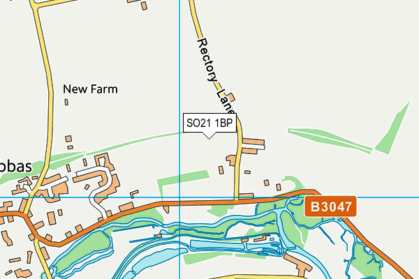 SO21 1BP map - OS VectorMap District (Ordnance Survey)