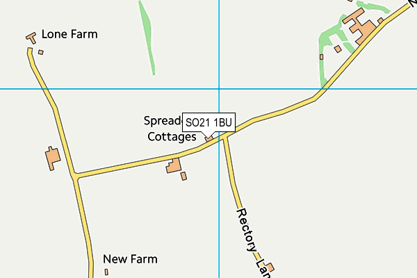 SO21 1BU map - OS VectorMap District (Ordnance Survey)