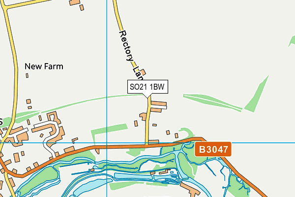SO21 1BW map - OS VectorMap District (Ordnance Survey)