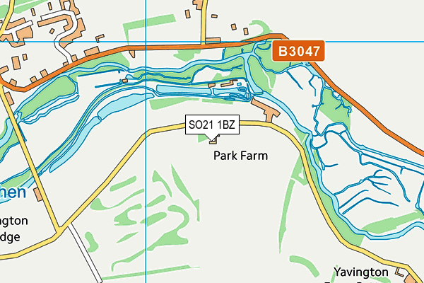 Avington Park Golf Course map (SO21 1BZ) - OS VectorMap District (Ordnance Survey)
