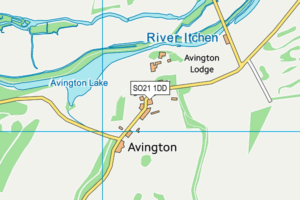 SO21 1DD map - OS VectorMap District (Ordnance Survey)