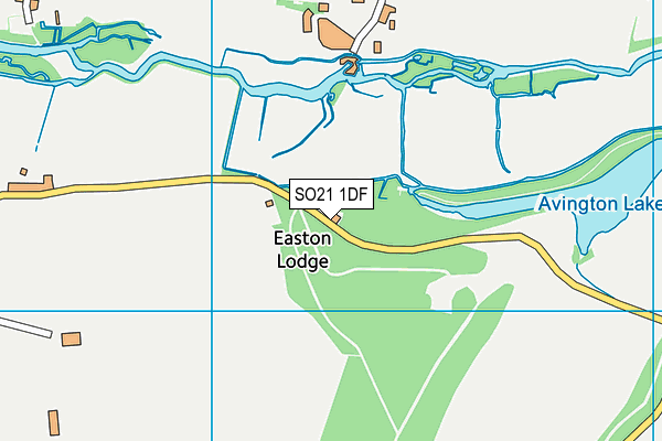 SO21 1DF map - OS VectorMap District (Ordnance Survey)