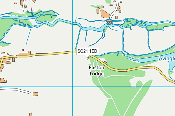 SO21 1ED map - OS VectorMap District (Ordnance Survey)