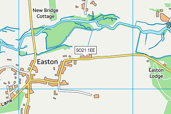 SO21 1EE map - OS VectorMap District (Ordnance Survey)