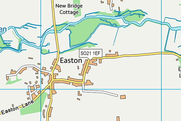 SO21 1EF map - OS VectorMap District (Ordnance Survey)