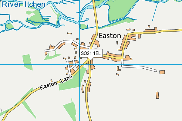 SO21 1EL map - OS VectorMap District (Ordnance Survey)