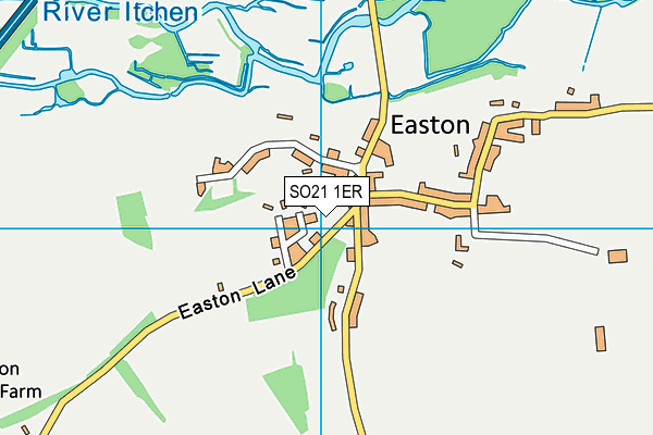 SO21 1ER map - OS VectorMap District (Ordnance Survey)