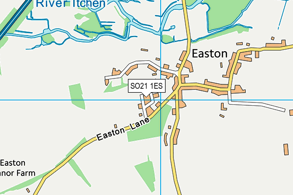 SO21 1ES map - OS VectorMap District (Ordnance Survey)