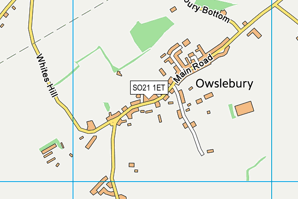 SO21 1ET map - OS VectorMap District (Ordnance Survey)