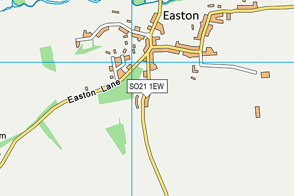 SO21 1EW map - OS VectorMap District (Ordnance Survey)