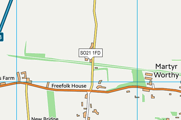 SO21 1FD map - OS VectorMap District (Ordnance Survey)