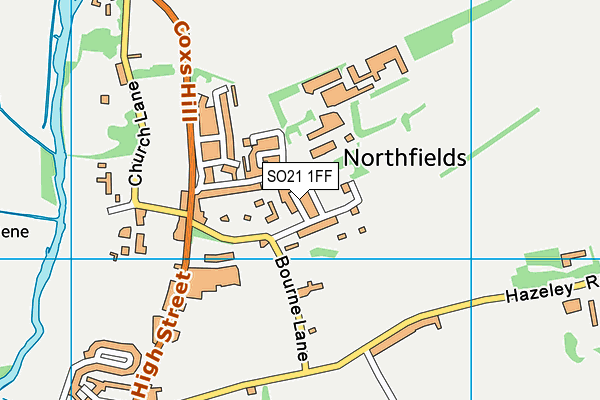 SO21 1FF map - OS VectorMap District (Ordnance Survey)