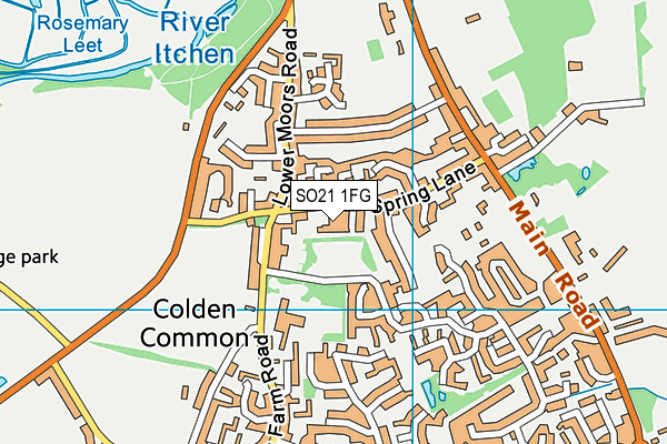 SO21 1FG map - OS VectorMap District (Ordnance Survey)