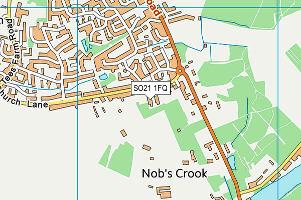 SO21 1FQ map - OS VectorMap District (Ordnance Survey)