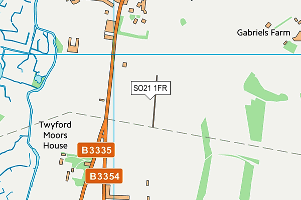 SO21 1FR map - OS VectorMap District (Ordnance Survey)