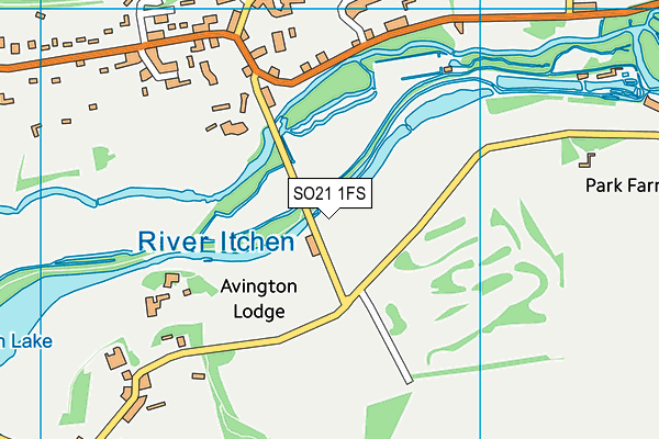 SO21 1FS map - OS VectorMap District (Ordnance Survey)