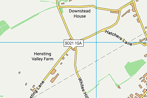 SO21 1GA map - OS VectorMap District (Ordnance Survey)