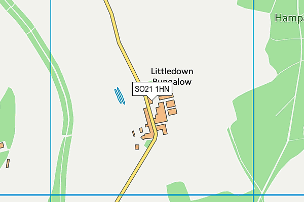 SO21 1HN map - OS VectorMap District (Ordnance Survey)