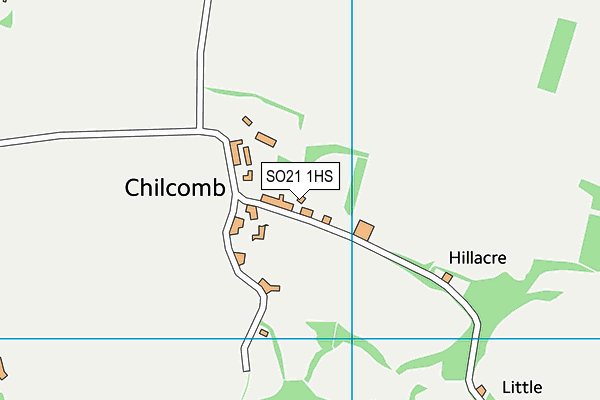 SO21 1HS map - OS VectorMap District (Ordnance Survey)