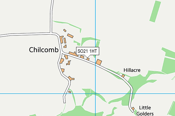 SO21 1HT map - OS VectorMap District (Ordnance Survey)