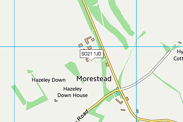 SO21 1JD map - OS VectorMap District (Ordnance Survey)