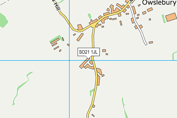 SO21 1JL map - OS VectorMap District (Ordnance Survey)