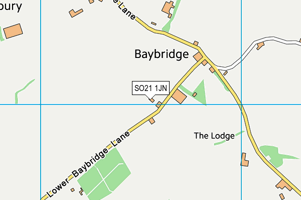 SO21 1JN map - OS VectorMap District (Ordnance Survey)