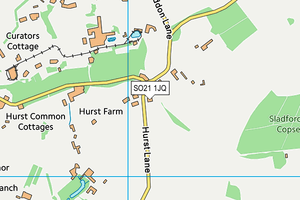 SO21 1JQ map - OS VectorMap District (Ordnance Survey)