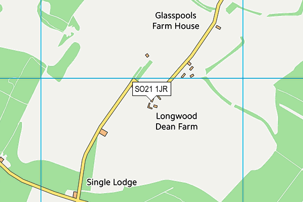 SO21 1JR map - OS VectorMap District (Ordnance Survey)