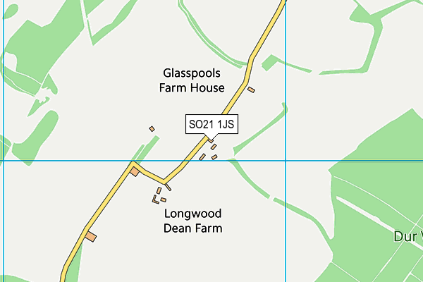 SO21 1JS map - OS VectorMap District (Ordnance Survey)